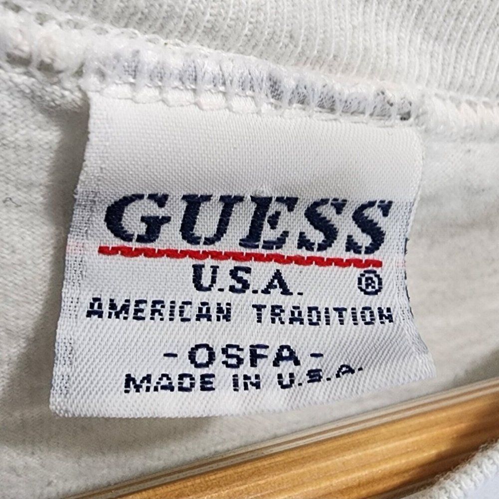 Guess Sunflower Vintage Garden Shirt White Single Stitch USA Rare OG Size Large - Picture 6 of 7